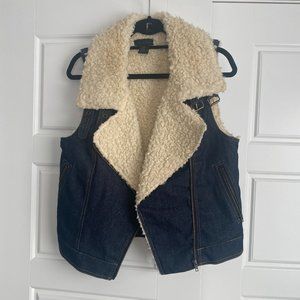Steve Madden Jean Shearling Vest